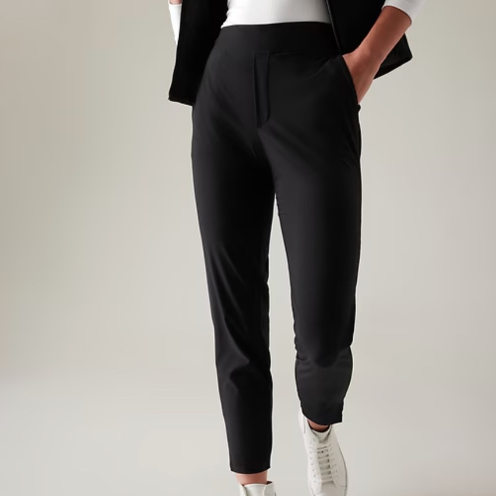 Athleta BROOKLYN MID RISE ANKLE PANT - Size 8 Black